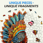 Colorful Turkey Wooden Jigsaw Puzzle