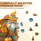 Golden Gnome Wooden Jigsaw Puzzle