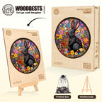Fantasy Garden Guardian-Rabbit Wooden Jigsaw Puzzle