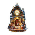 Christmas Clock Tower-1 Wooden Jigsaw Puzzle