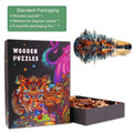 Sunset guitar Wooden Jigsaw Puzzle