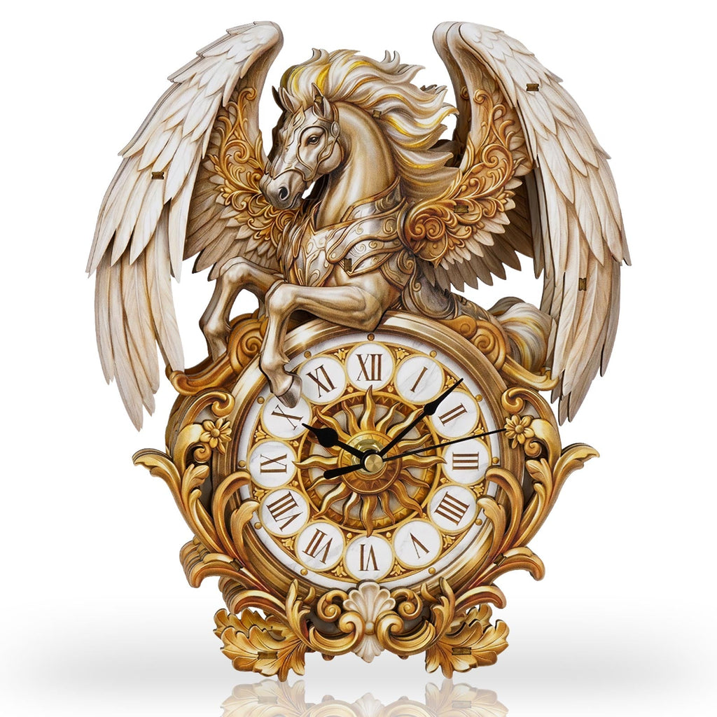 Pegasus – DIY Wooden Clock, 3D Puzzle Craft Kit