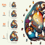 Penguin Family Wooden Jigsaw Puzzle